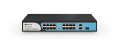 BDCOM 16-Port 100M PoE Switch (16-Port 100M PoE + 1 GE + 1 SFP) 180W PoE Budget
