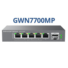 Grandstream Enterprise 5-Port Unmanaged 2.5GbE PoE Switch | GWN7700MP