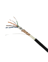 Acconet CAT5 UV Outdoor Ethernet Cable 305m Black Solid Copper SF/TP Pull Box | CAT5U-305-SC