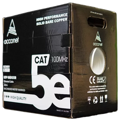Acconet CAT5e Indoor Ethernet Cable 305m White Solid Copper UTP Pull Box | CAT5-305-SC