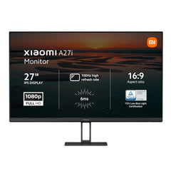 Xiaomi A27i 27" Full HD 1080p IPS Monitor (100Hz, 6ms, 16:9, HDMI/DP, Flicker-Free, and VESA Mount)