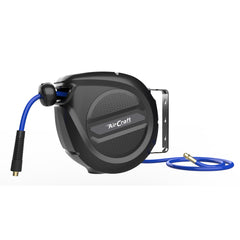 AIR HOSE REEL 9M 12MM OD X 8MM ID PU HOSE AUTO RETRACT