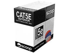 Scoop 305m Box Cat5e Outdoor FTP CCA Cable