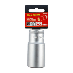 SOCKET 28MM 1/2' DR DEEP SOCKET CRV 12 POINT
