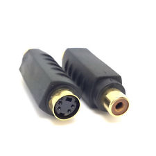 S VIDEO FEMALE TO RCA FEMALE ADAPTER