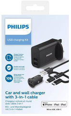 USB CAR & WALL CHARGER