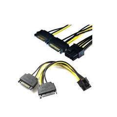 2 X SATA MALE TO 8 PIN CPU