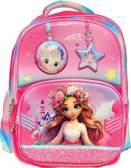16" 3D PINK PRINCESS KIDS BACKPACK