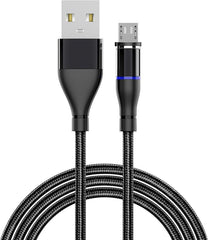 MAGNETIC CHARGING CABLE MICRO USB BLACK