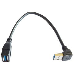 90 DEGREE USB 3 MALE TO USB 3 FEMALE