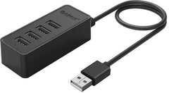ORICO HUB USB2.0 4XUSB 30CM BK