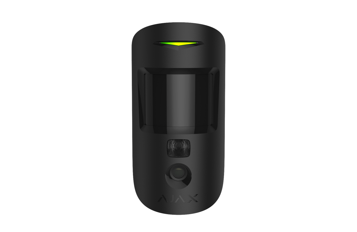 AJAX Security - MotionCam (PhOD) Jeweller - Black Wireless Motion Detector with Photo on Demand and by Alarm | AJAX-MC-PHOD-INDR