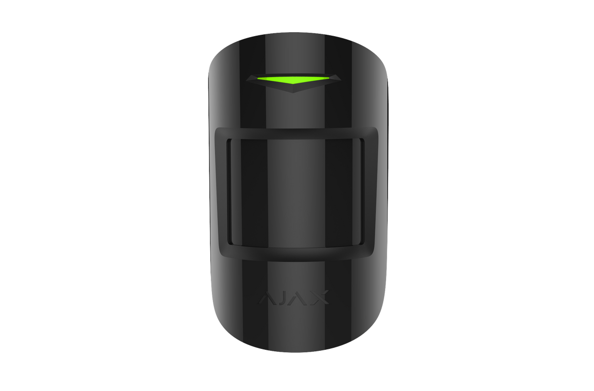 AJAX Security - CombiProtect - Black Wireless Combined Motion &amp; Glass Break Detector | AJAX-CP-INDR-B