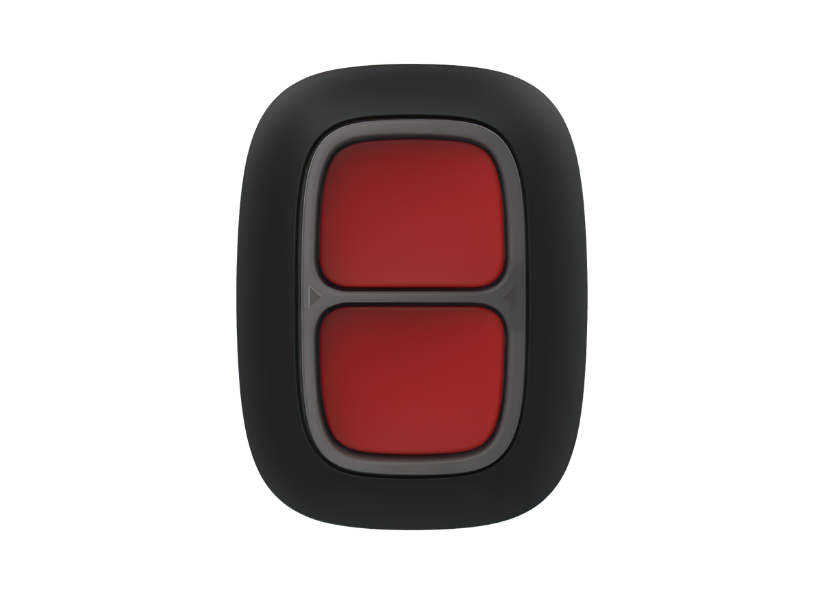 AJAX Security - DoubleButton Jeweller - Double Black Wireless Smart Button for Panic and Control Modes | AJAX-PB-DOUBLE-B