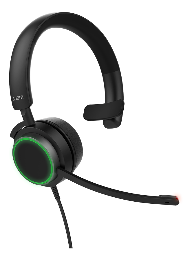 Snom A330M Mono Over-Ear Headset, Passive Noise Cancellation, VoIP Phone Headset, USB/3.5mm