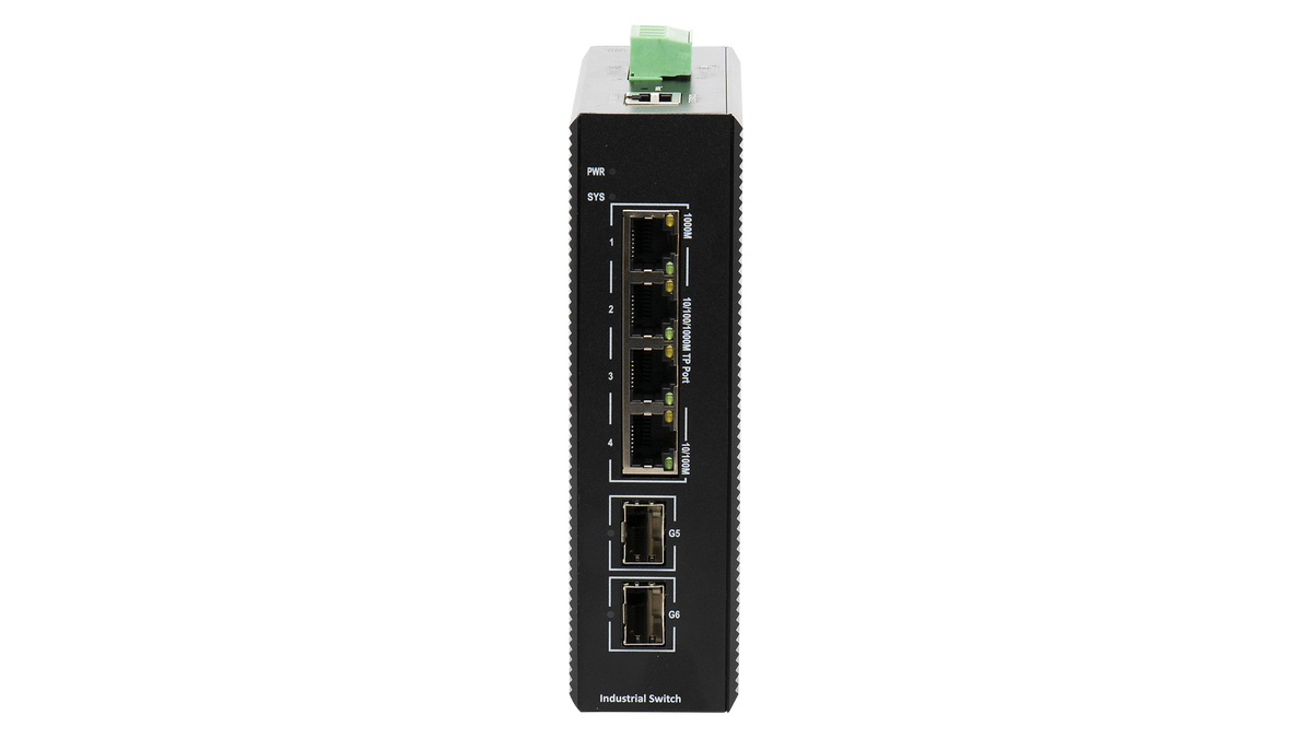 BDCOM 4 Port Gigabit Industrial Switch With 2 SFP - Managed