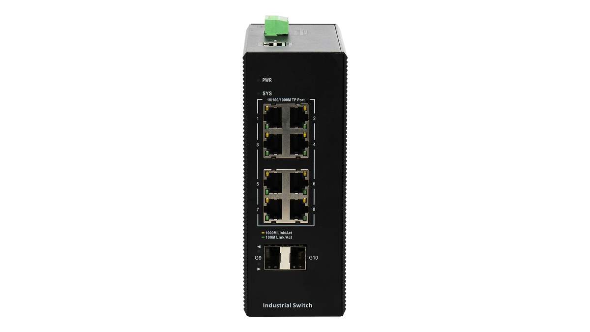 BDCOM 8 Port Gigabit Industrial Switch With 2 SFP - Managed