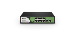 BDCOM 8-Port Gigabit PoE Switch (8-Port PoE + 2-Port Gigabit RJ45) 90W PoE Budget