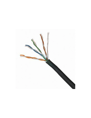 Acconet CAT5 UV Outdoor Ethernet Cable 305m Black CCA SF/TP Roll | CAT5U-305