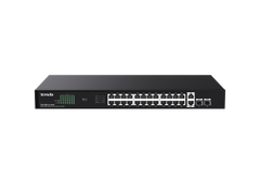 Tenda 24 Gigabit PoE ports, 2 uplink Gigabit RJ45 ports, 2 SFP ports | TEG1128P-24-410W