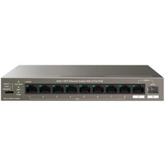 Tenda 8-Port Gigabit PoE Desktop Switch | TEG1110PF-8-120W