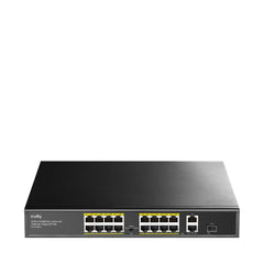Cudy 16 Port Fast Ethernet PoE 190W 2 Gigabit 1SFP Switch | FS1018PS1