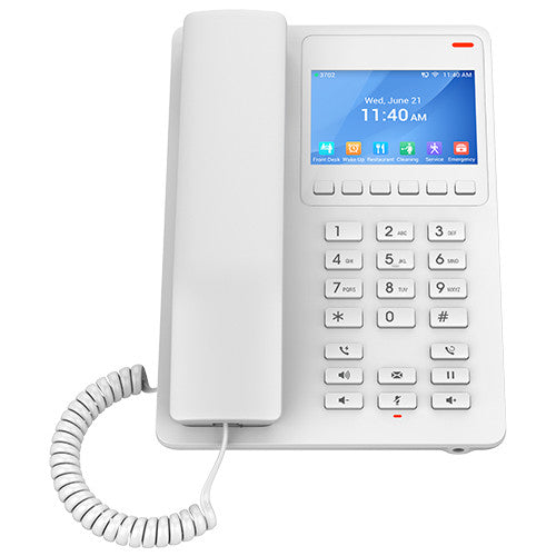 Grandstream 2 Line 3.5'' Color LCD Hotel Phone White | GHP630