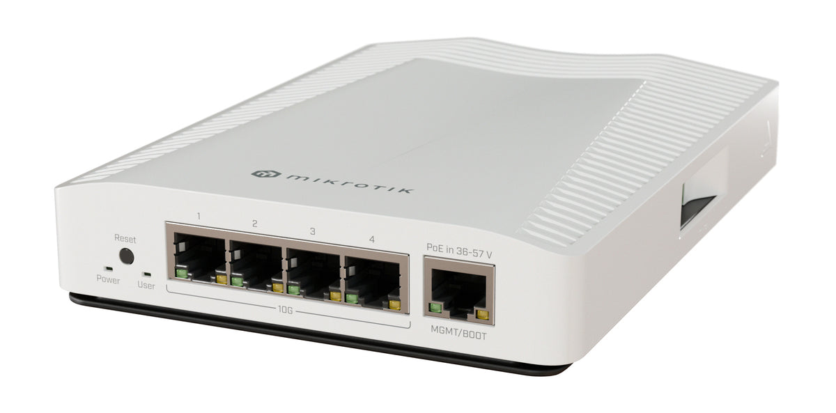 MikroTik Cloud Router Switch 4 Port 10Gbps with PoE Input | CRS304-4XG-IN