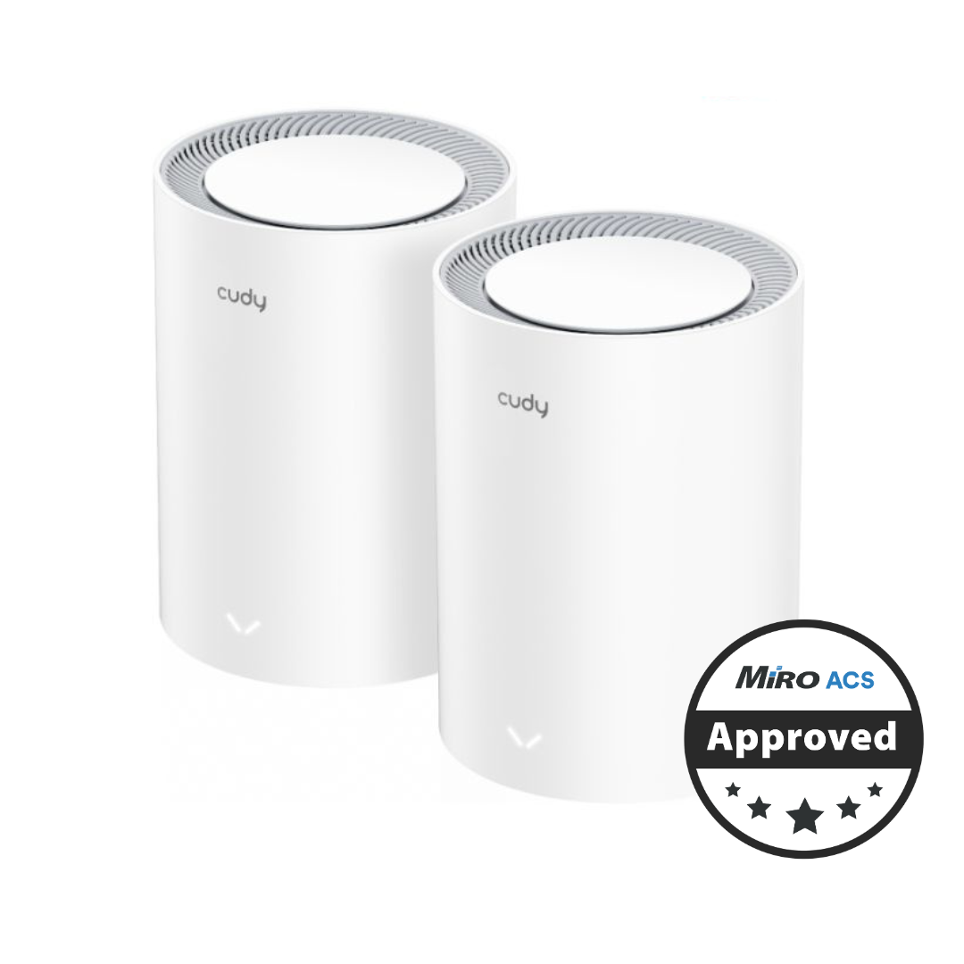 Cudy Dual Band 1800Mbps WiFi 6 Gigabit Mesh 2-Pack | M1800 (2-Pack)