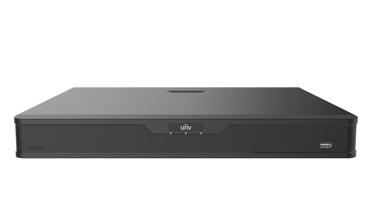 Uniview UNV EASY Series 8-Channel NVR with 2 HDD Slots and 8 PoE Ports | NVR302-08B-P8-IQ