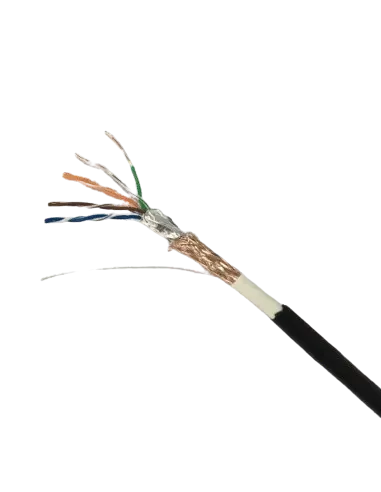 Acconet CAT5 UV Outdoor Ethernet Cable 305m Black Solid Copper SF/TP Pull Box | CAT5U-305-SC