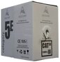 Acconet CAT5e Indoor Ethernet Cable 100m White CCA STP Pull Box | CAT5-100-SC-STP