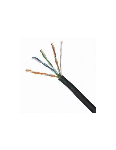 Acconet CAT5 UV Outdoor Ethernet Cable 100m Black Solid Copper SF/TP Pull Box | CAT5U-100-SC