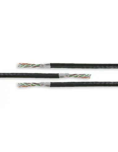 Acconet CAT5 UV Outdoor Ethernet Cable 100m Black CCA SF/TP Pull Box | CAT5U-100