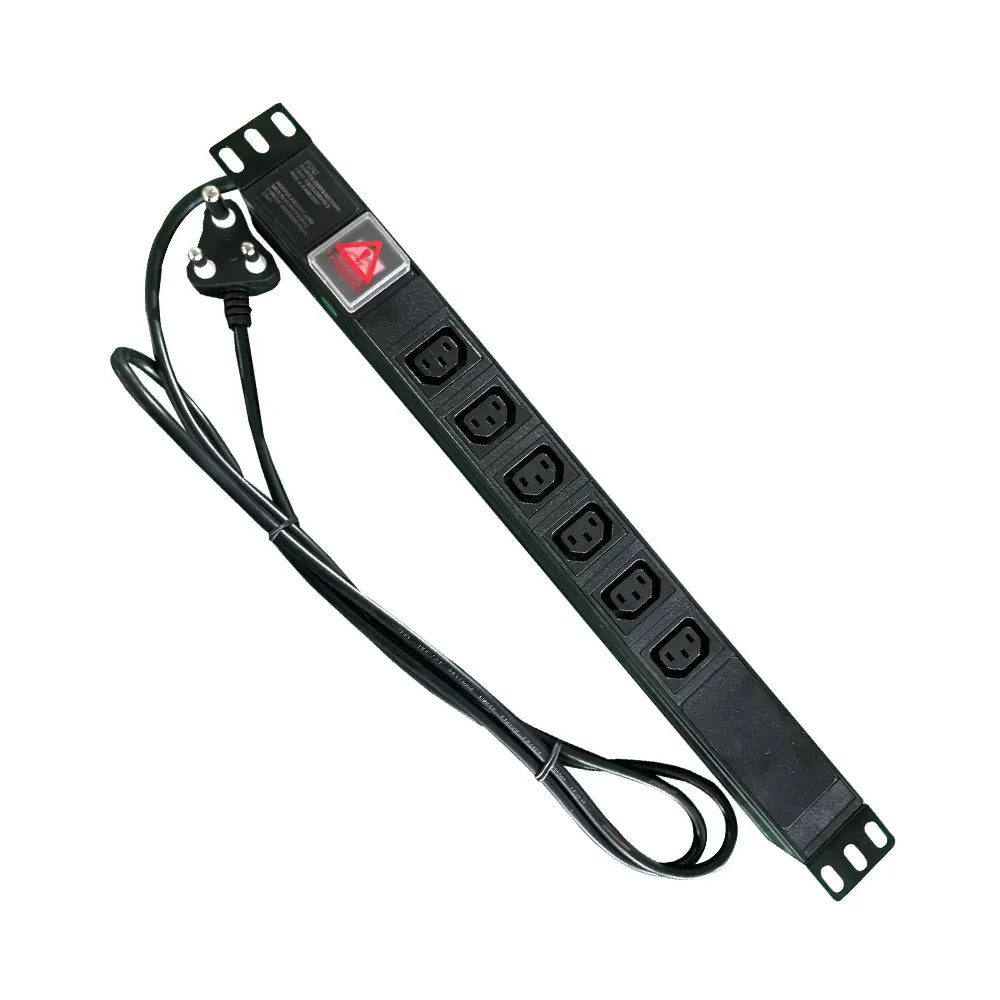 Acconet Power Distribution Unit, 1U, 6 way Female Kettle Cord