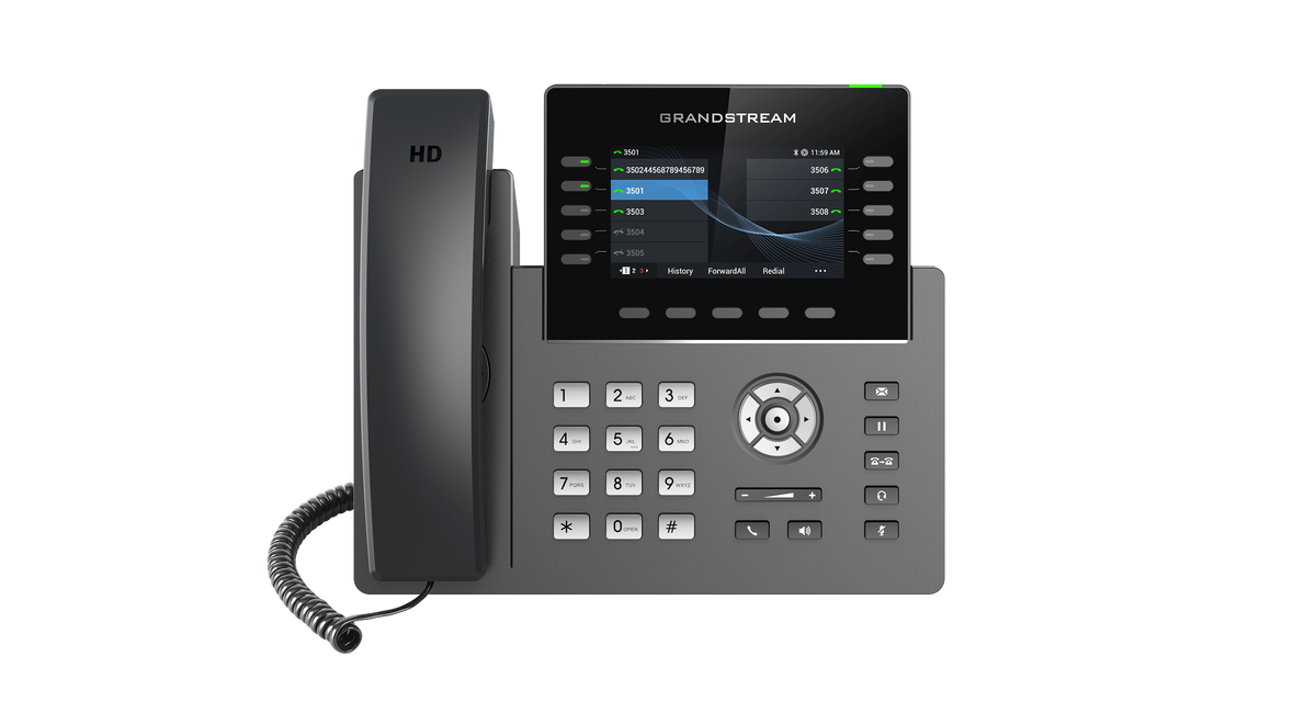 Grandstream 10 Line Carrier Wi-Fi Desk Phone | GRP2615