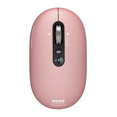 Port Connect PURE MAC Rechargeable Wireless and Bluetooth Mouse - Copper Rose