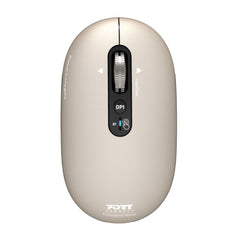 Port Connect PURE MAC Rechargeable Wireless and Bluetooth Mouse - Pearl