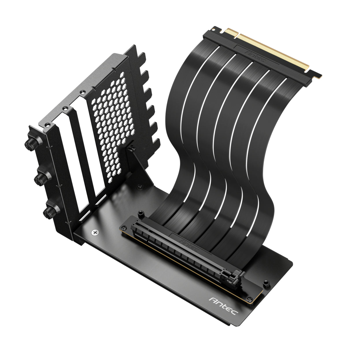 Antec PCI-E 4.0 Riser Cable Vertical Bracket Kit (200mm) - Black