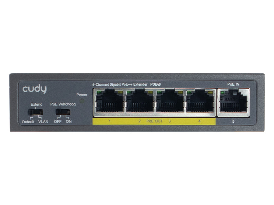 Cudy 4 Port Gigabit PoE 1x PoE Input 60W Switch | POE40