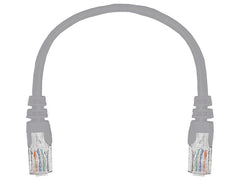 Linkbasic 22cm UTP Cat5e Flylead Grey