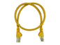 Linkbasic 50cm UTP Cat5e Flylead Yellow