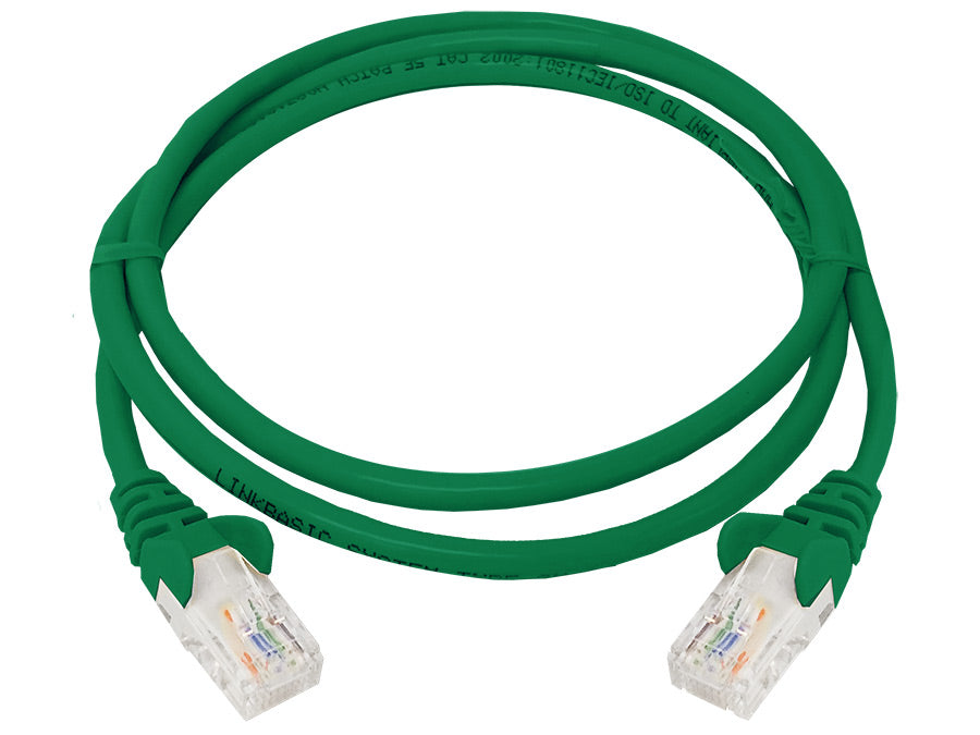 Linkbasic 1 Metre UTP Cat5e Flylead Green