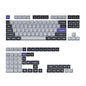 Keychron Double Shot KSA PBT Keycap Set - Dark Grey/White Smoke