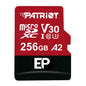 Patriot EP Series 256GB MICRO SDXC V30 A2 (w/o Adaptor)