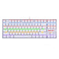 REDRAGON KUMARA Mechanical 87 Key|RGB Backlit Gaming Keyboard - White