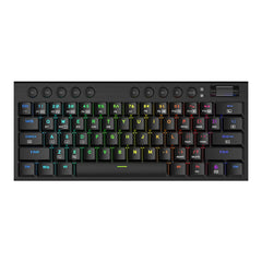 REDRAGON Horus Mini Pro 61Key Wireless Bluetooth Red Switch RGB Low Profile Gaming Mechanical Keyboard - Black