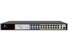 Scoop 24 Port Fast Ethernet PoE 250W 2 Gigabit 1SFP Switch