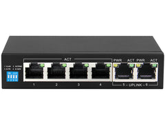 Scoop 6 Port Gigabit 4 PoE 60W Switch
