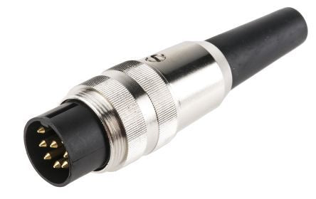 8-P DIN PLUG, DIN EN 60529, 5A, 60V IP40 SV 80